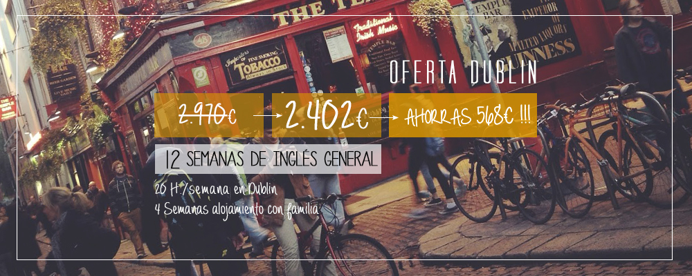 Oferta curso inglés Dublín